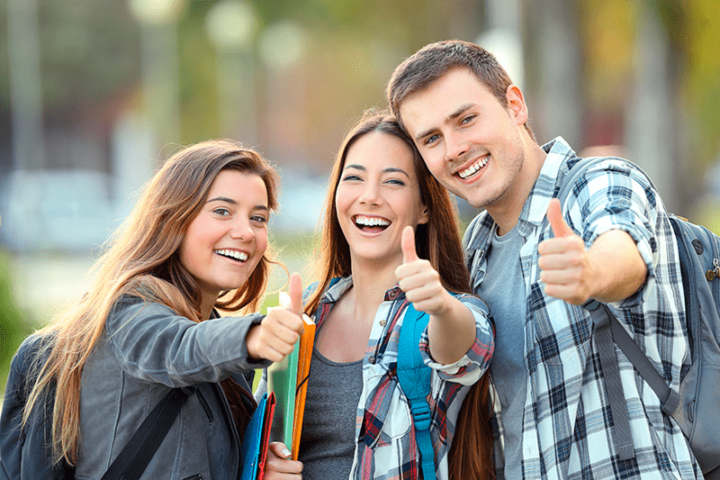 Estudante volta as aulas Gazin