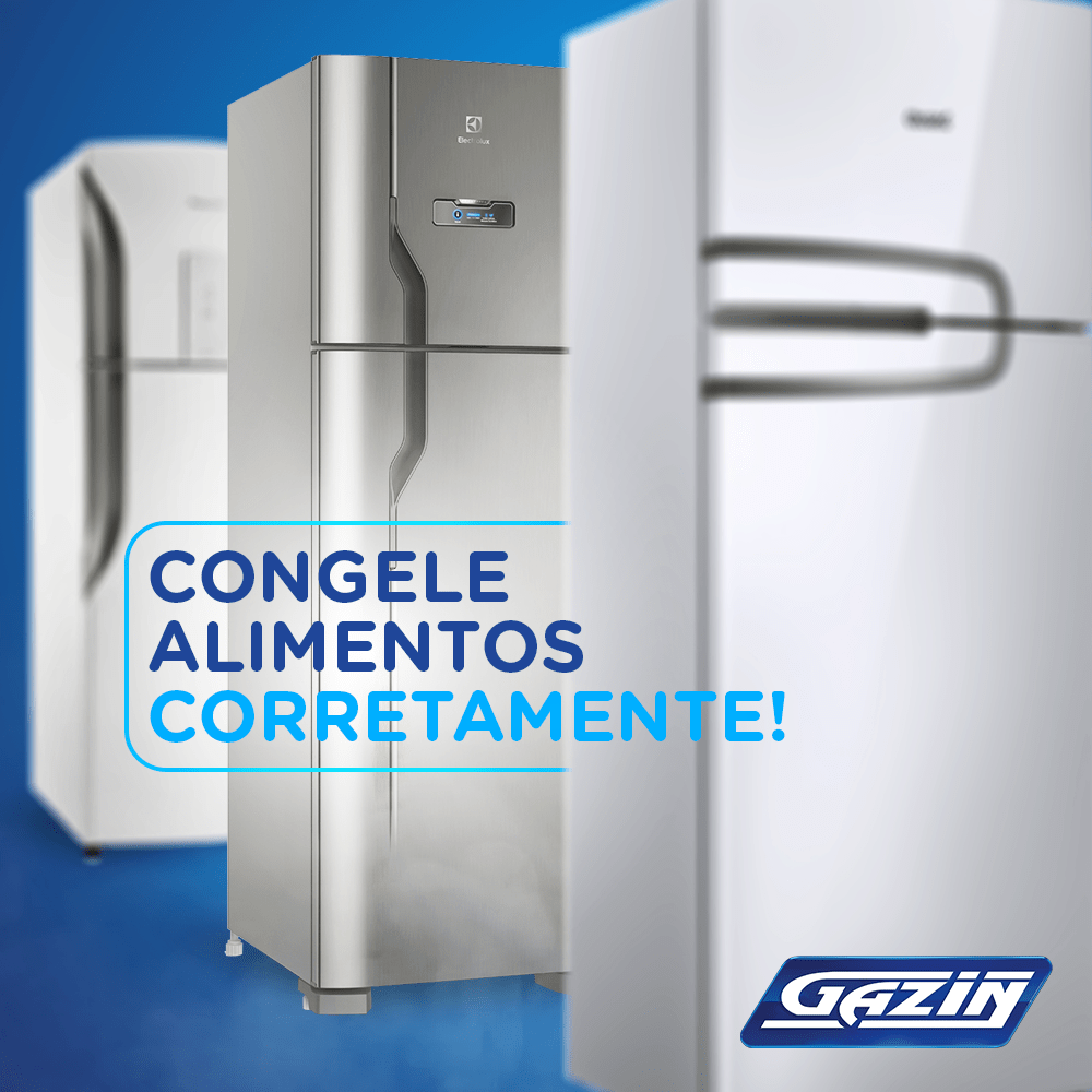 Congele alimentos corretamente