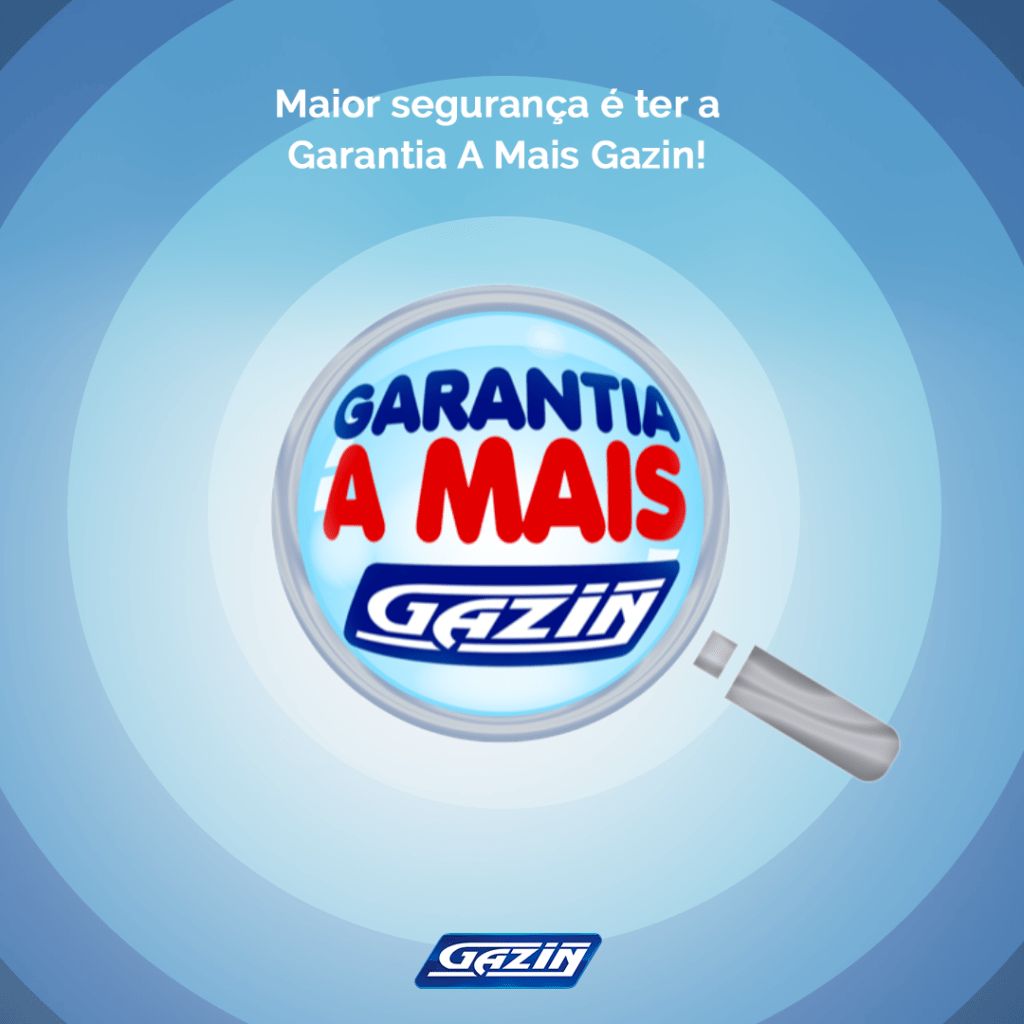 arte com logo do serviço Garantia a mais Gazin.