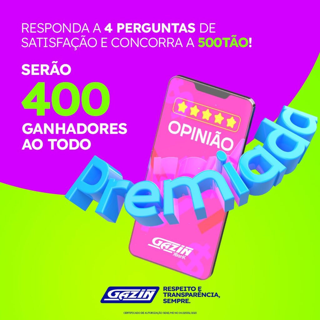 Saiba mais sobre a promoção Opinião Premiada