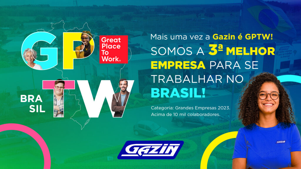 Mais uma vez a Gazin é GPTW! Somos a 3ª melhor empresa para se trabalhar no Brasil